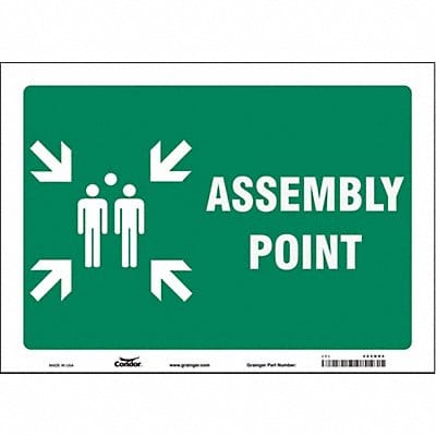 Safety Sign 10 in x 14 in Vinyl