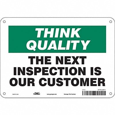 Safety Sign 7 in x 10 in Aluminum