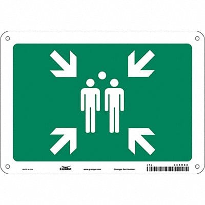 Safety Sign 7 in x 10 in Aluminum