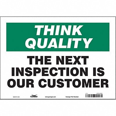 Safety Sign 10 inx14 in Vinyl