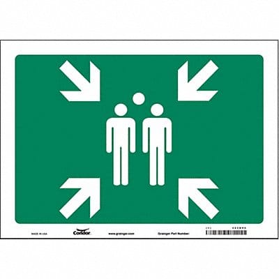 Safety Sign 10 in x 14 in Vinyl