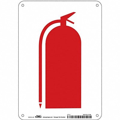 Safety Sign 10 in x 7 in Aluminum