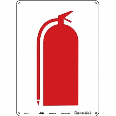 Safety Sign 14 in x 10 in Aluminum