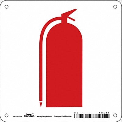 Safety Sign 7 in x 7 in Polyethylene