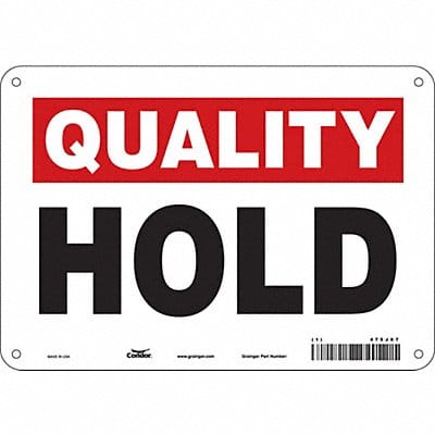 Safety Sign 7 in x 10 in Polyethylene
