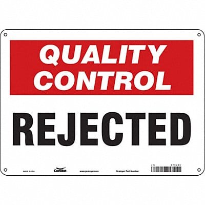 Safety Sign 10 in x 14 in Aluminum
