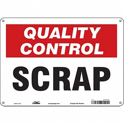 Safety Sign 10 inx14 in Aluminum