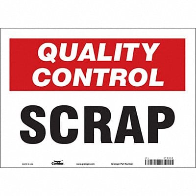 Safety Sign 10 in x 14 in Vinyl