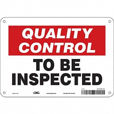 Safety Sign 7 in x 10 in Aluminum