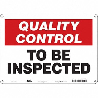 Safety Sign 10 in x 14 in Aluminum
