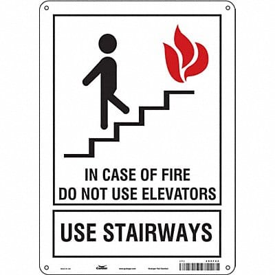 Safety Sign 14 in x 10 in Aluminum