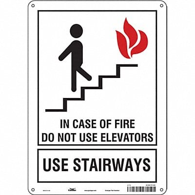 Safety Sign 14 in x 10 in Glow Vinyl