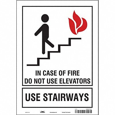 Safety Sign 14 in x 10 in Vinyl