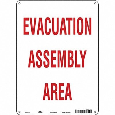 Safety Sign 14 in x 10 in Aluminum