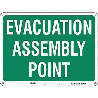 Safety Sign 18 in x 24 in Aluminum
