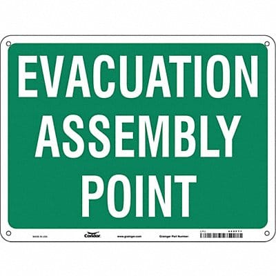 Safety Sign 18 in x 24 in Polyethylene