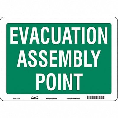 Safety Sign 10 in x 14 in Vinyl