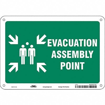 Safety Sign 7 in x 10 in Aluminum