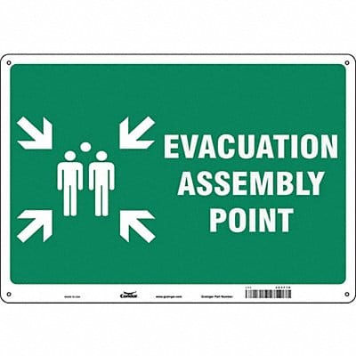 Safety Sign 14 in x 20 in Aluminum