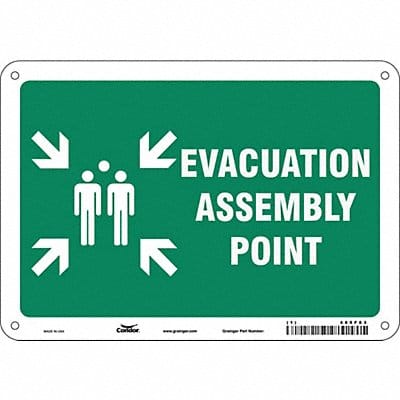 Safety Sign 7 in x 10 in Polyethylene