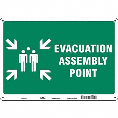 Safety Sign 14 in x 20 in Polyethylene