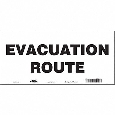 Safety Sign 6 1/2 in x 14 in Vinyl