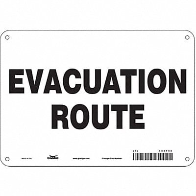 Safety Sign 7 in x 10 in Aluminum