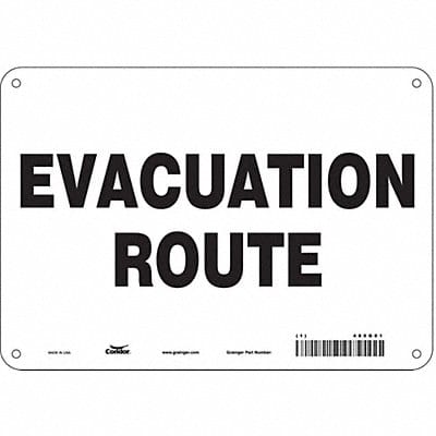 Safety Sign 7 in x 10 in Polyethylene