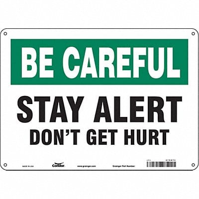Safety Sign 10 inx14 in Aluminum