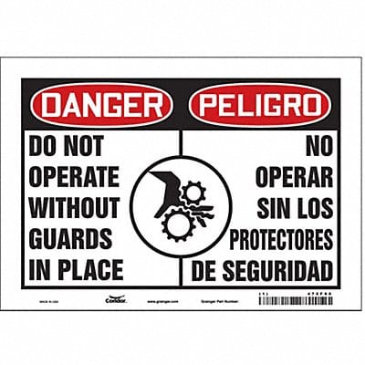 Safety Sign 7 inx10 in Vinyl