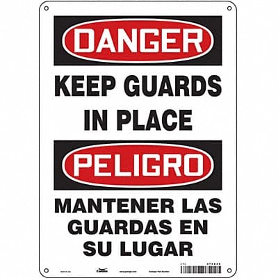 Safety Sign 14 in x 10 in Aluminum