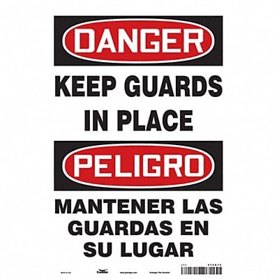 Safety Sign 14 inx10 in Vinyl
