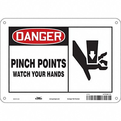 Safety Sign 7 in x 10 in Aluminum
