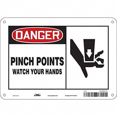 Safety Sign 7 inx10 in Polyethylene