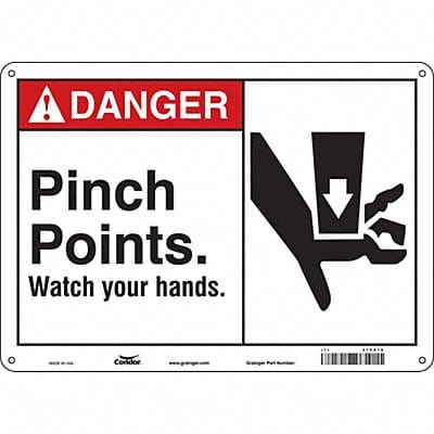 Safety Sign 10 inx14 in Aluminum