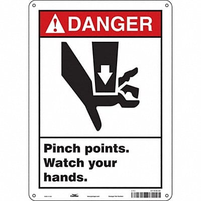 Safety Sign 14 inx10 in Polyethylene