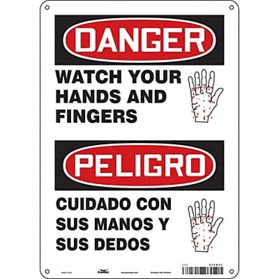 Safety Sign 14 in x 10 in Polyethylene
