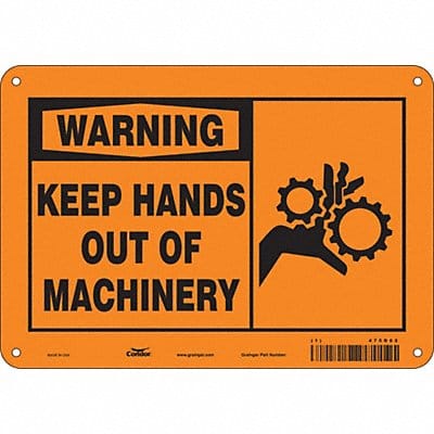 Safety Sign 7 in x 10 in Polyethylene