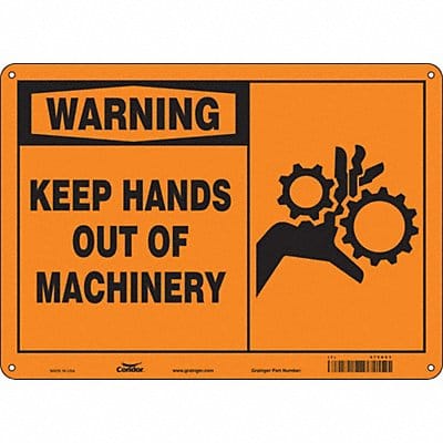 Safety Sign 10 inx14 in Polyethylene