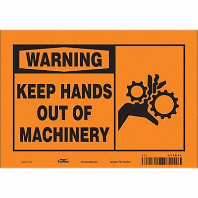 Safety Sign 7 in x 10 in Vinyl