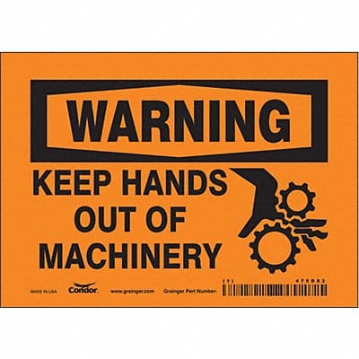 Safety Sign 5 inx7 in Vinyl
