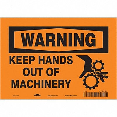 Safety Sign 7 in x 10 in Vinyl