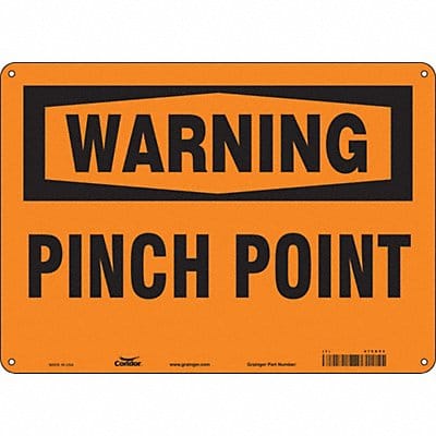 Safety Sign 10 in x 14 in Aluminum