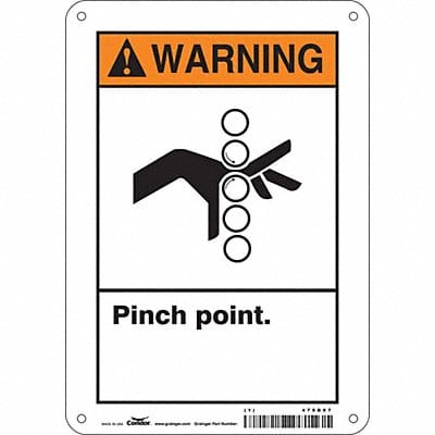 Safety Sign 10 inx7 in Aluminum