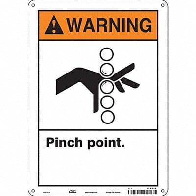 Safety Sign 14 in x 10 in Aluminum