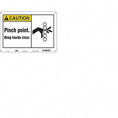 Safety Sign 10 inx14 in Polyethylene