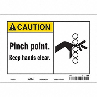 Safety Sign 7 inx10 in Vinyl
