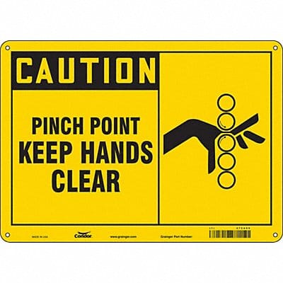 Safety Sign 10 inx14 in Aluminum