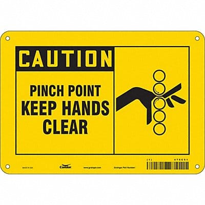 Safety Sign 7 inx10 in Polyethylene