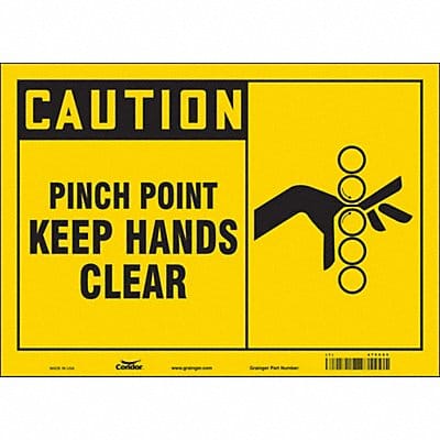 Safety Sign 10 inx14 in Vinyl